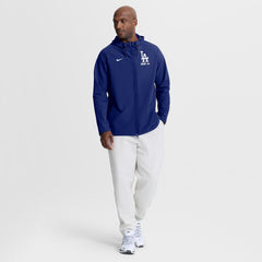 MLB Los Angeles Dodgers Nike Authentic Collection Raglan Therma-FIT Full-Zip Hooded Jacket