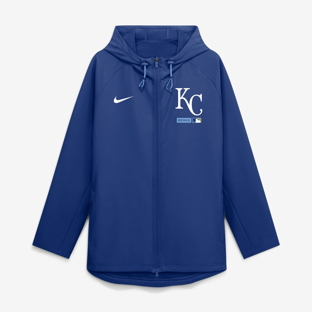 MLB Kansas City Royals Nike Authentic Collection Raglan Therma-FIT Full-Zip Hooded Jacket