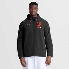 MLB Baltimore Orioles Nike Authentic Collection Raglan Therma-FIT Full-Zip Hooded Jacket