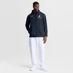 MLB Atlanta Braves Nike Authentic Collection Raglan Therma-FIT Full-Zip Hooded Jacket