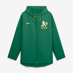 MLB Athletics Nike Authentic Collection Raglan Therma-FIT Full-Zip Hooded Jacket