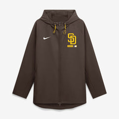 MLB San Diego Padres Nike Authentic Collection Raglan Therma-FIT Full-Zip Hooded Jacket