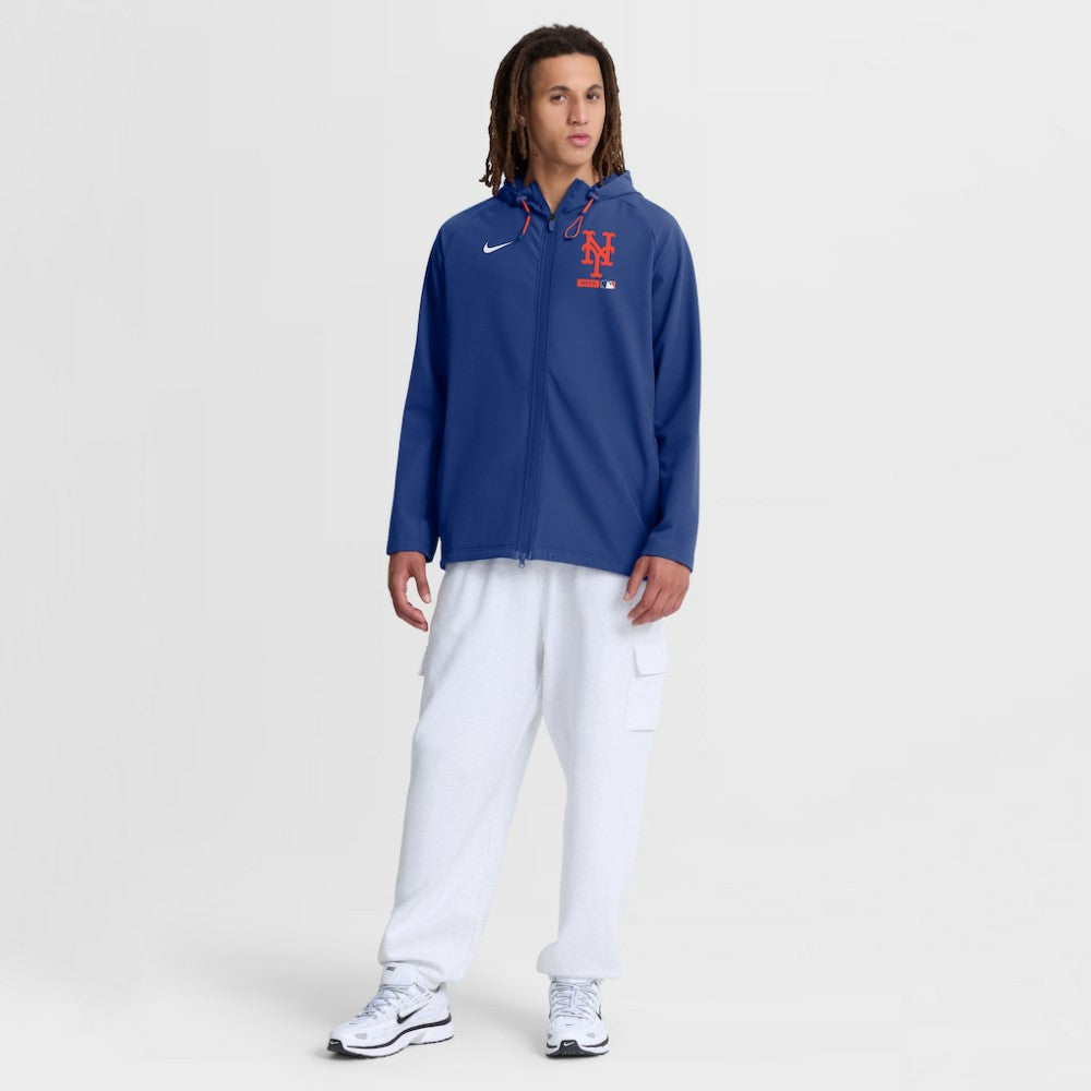 MLB New York Mets Nike Authentic Collection Raglan Therma-FIT Full-Zip Hooded Jacket