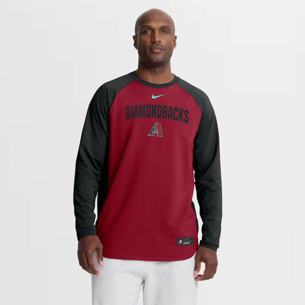 MLB Arizona Diamondbacks Nike Authentic Collection Raglan Dri-FIT Sweatshirt