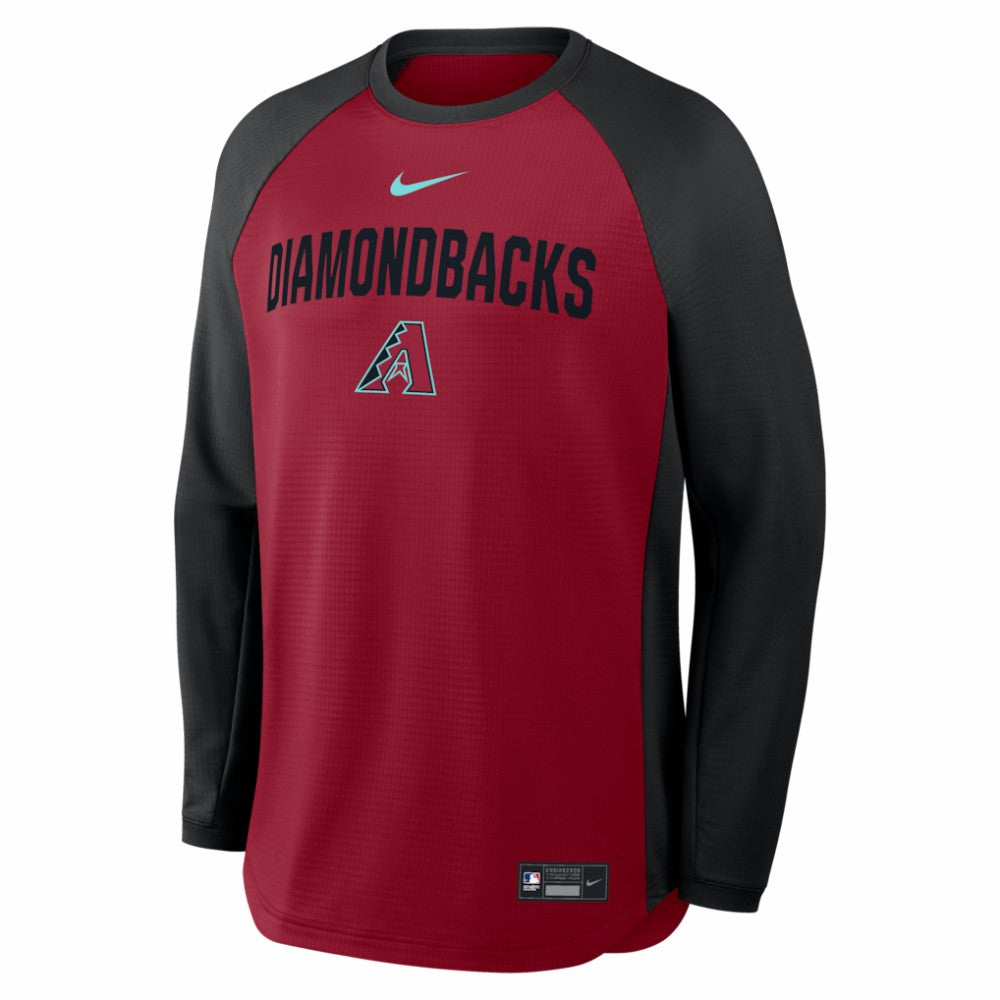 MLB Arizona Diamondbacks Nike Authentic Collection Raglan Dri-FIT Sweatshirt
