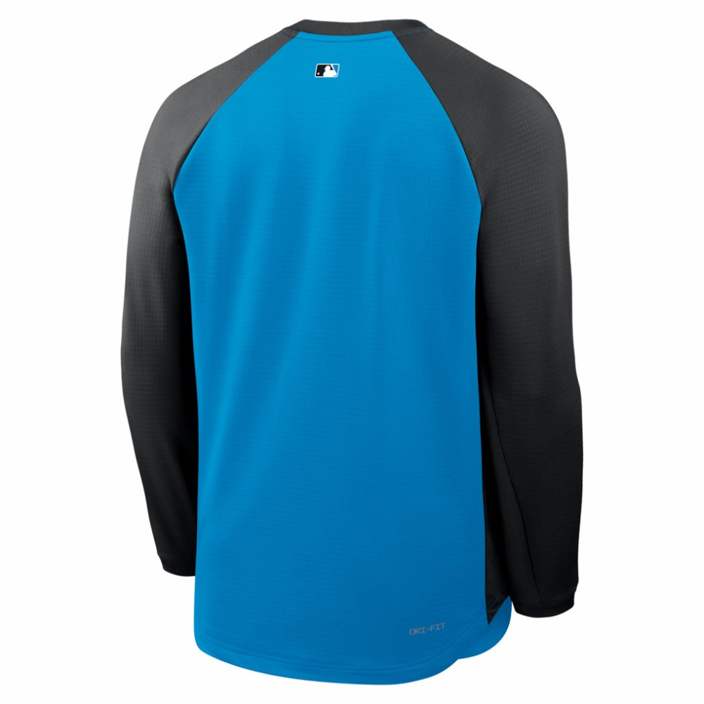 MLB Miami Marlins Nike Authentic Collection Raglan Dri-FIT Sweatshirt