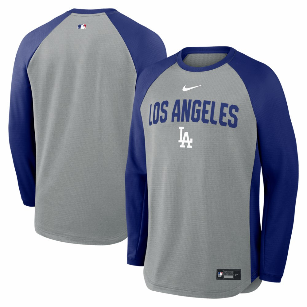 MLB Los Angeles Dodgers Nike Authentic Collection Raglan Dri-FIT Sweatshirt
