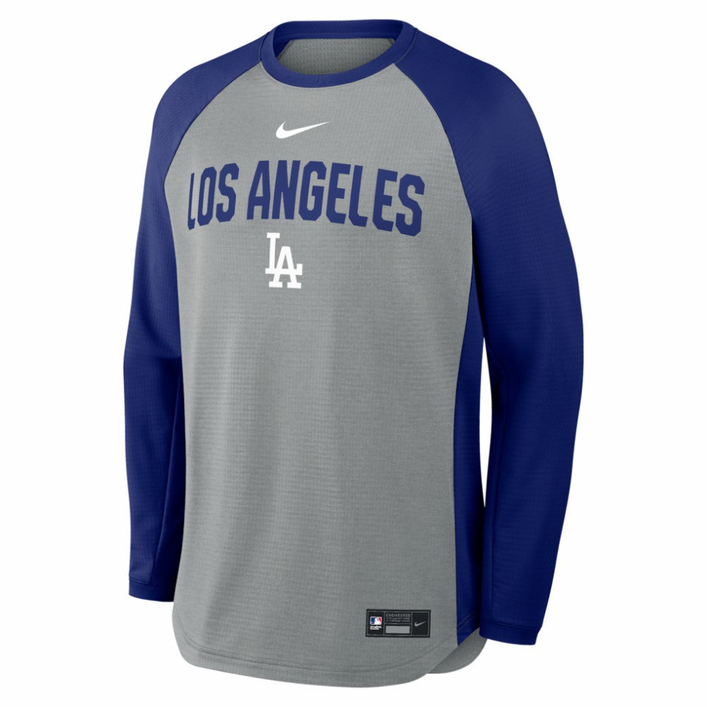 MLB Los Angeles Dodgers Nike Authentic Collection Raglan Dri-FIT Sweatshirt
