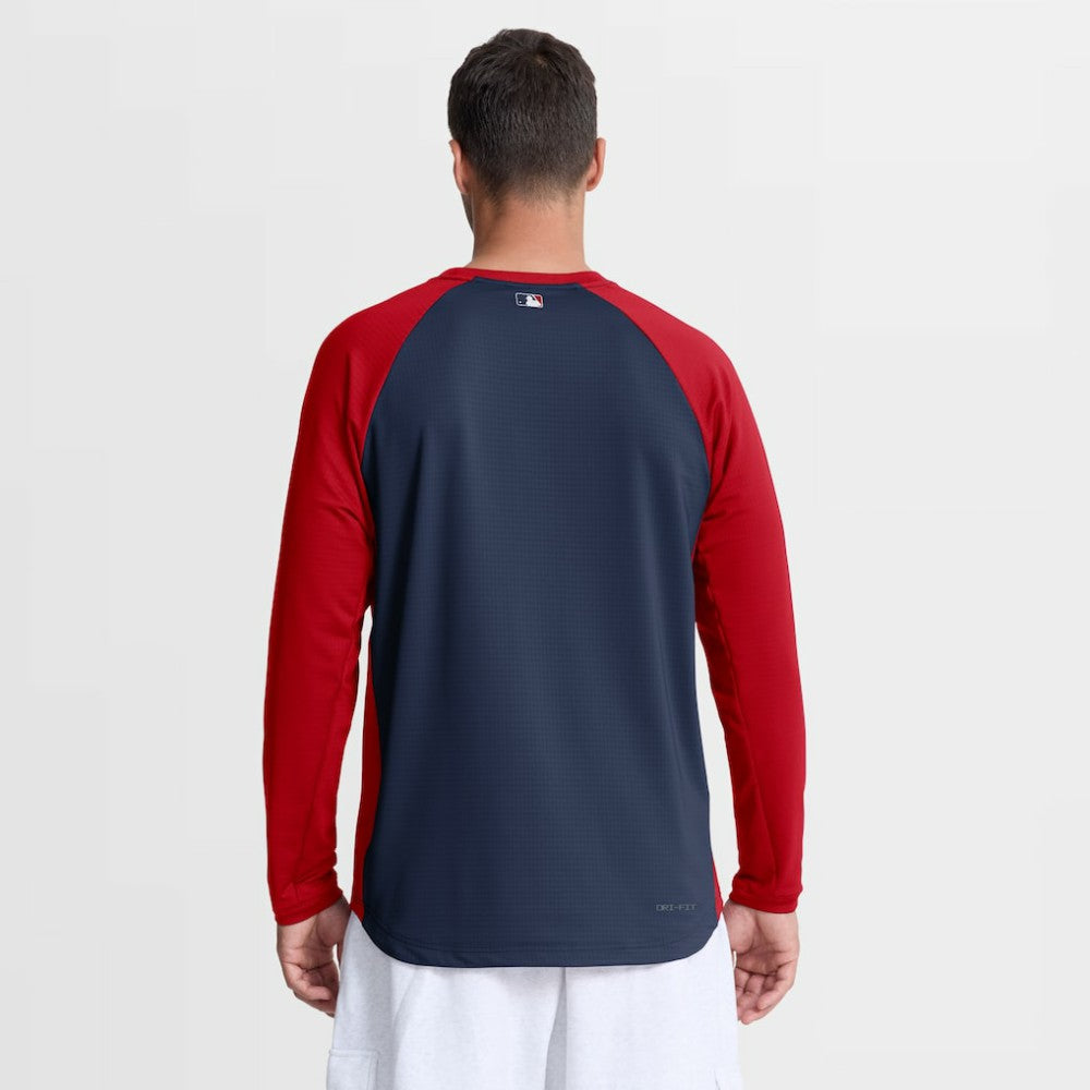MLB Los Angeles Angels Nike Authentic Collection Raglan Dri-FIT Sweatshirt