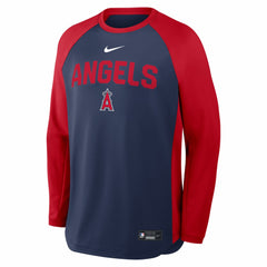 MLB Los Angeles Angels Nike Authentic Collection Raglan Dri-FIT Sweatshirt