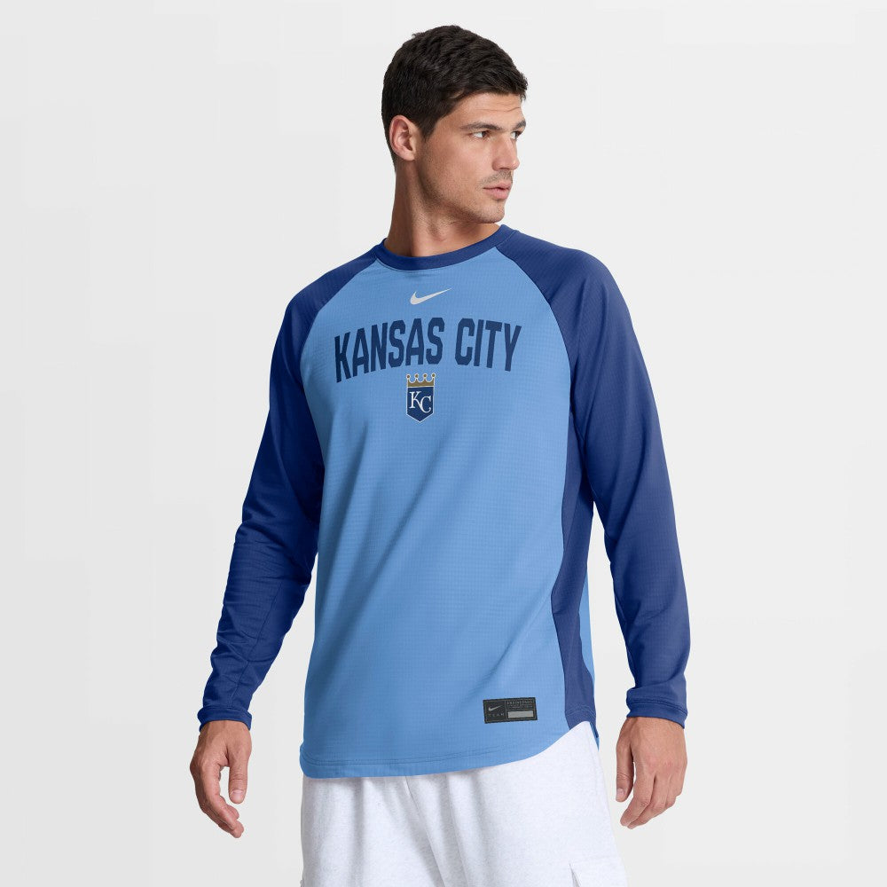 MLB Kansas City Royals Nike Authentic Collection Raglan Dri-FIT Sweatshirt