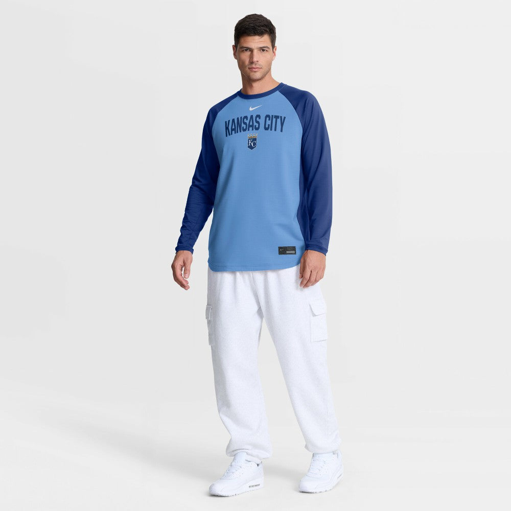 MLB Kansas City Royals Nike Authentic Collection Raglan Dri-FIT Sweatshirt