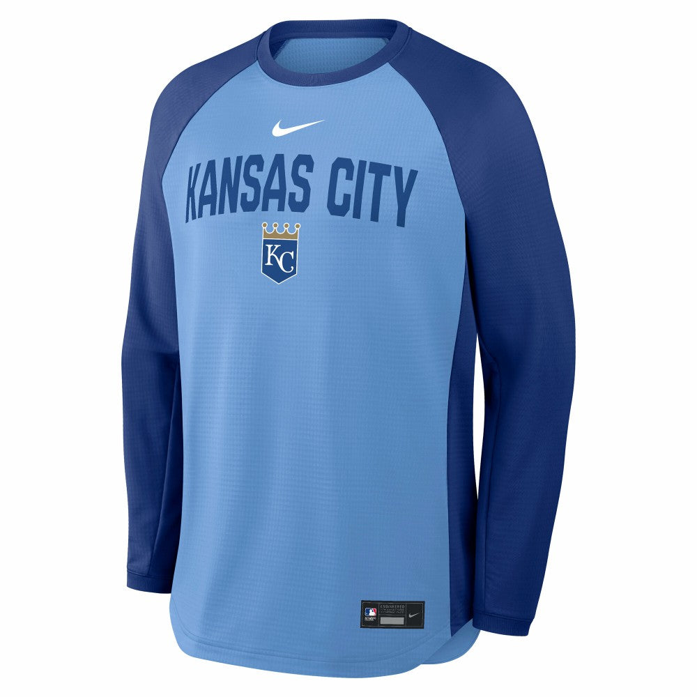 MLB Kansas City Royals Nike Authentic Collection Raglan Dri-FIT Sweatshirt