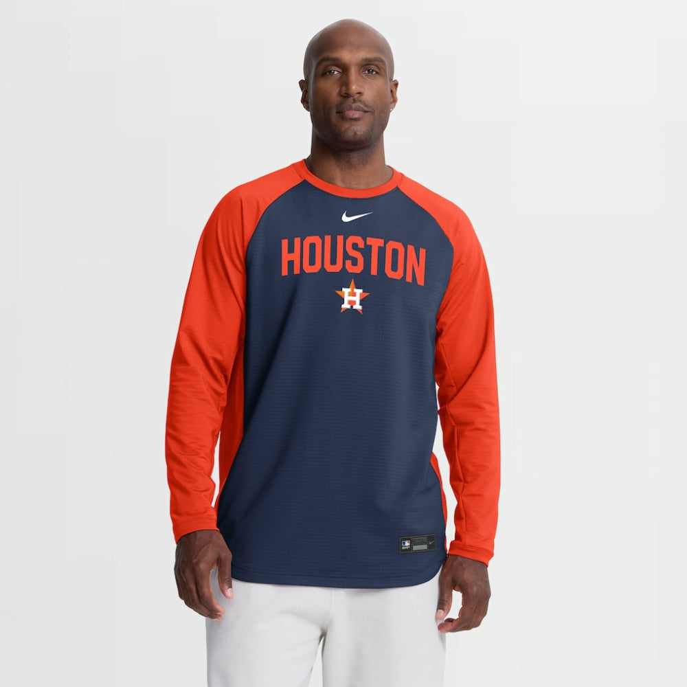 MLB Houston Astros Nike Authentic Collection Raglan Dri-FIT Sweatshirt