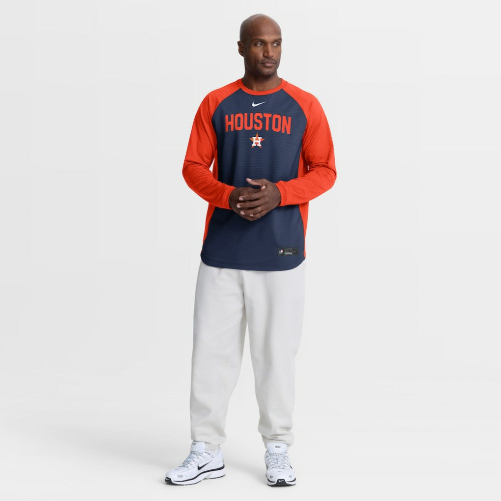 MLB Houston Astros Nike Authentic Collection Raglan Dri-FIT Sweatshirt