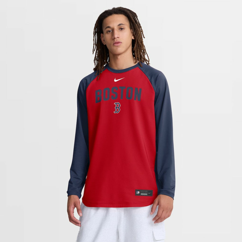 MLB Boston Red Sox Nike Authentic Collection Raglan Dri-FIT Sweatshirt