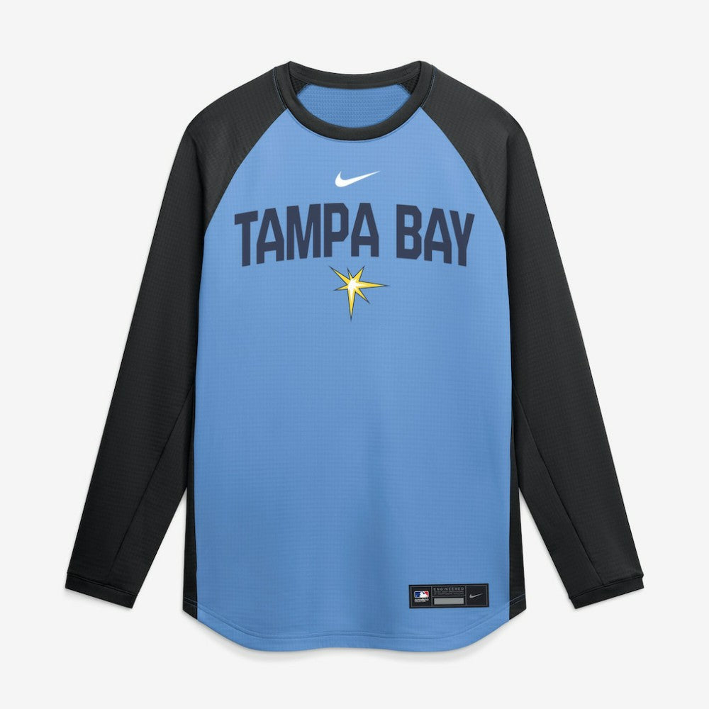 MLB Tampa Bay Rays Nike Authentic Collection Raglan Dri-FIT Sweatshirt