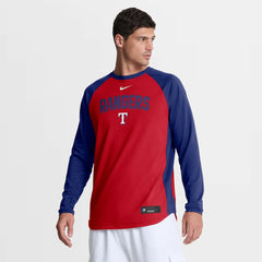 MLB Texas Rangers Nike Authentic Collection Raglan Dri-FIT Sweatshirt