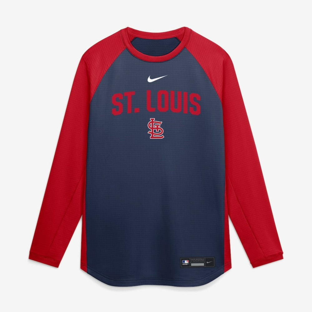 MLB St. Louis Cardinals Nike Authentic Collection Raglan Dri-FIT Sweatshirt