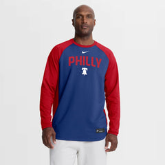 MLB Philadelphia Phillies Nike Authentic Collection Raglan Dri-FIT Sweatshirt