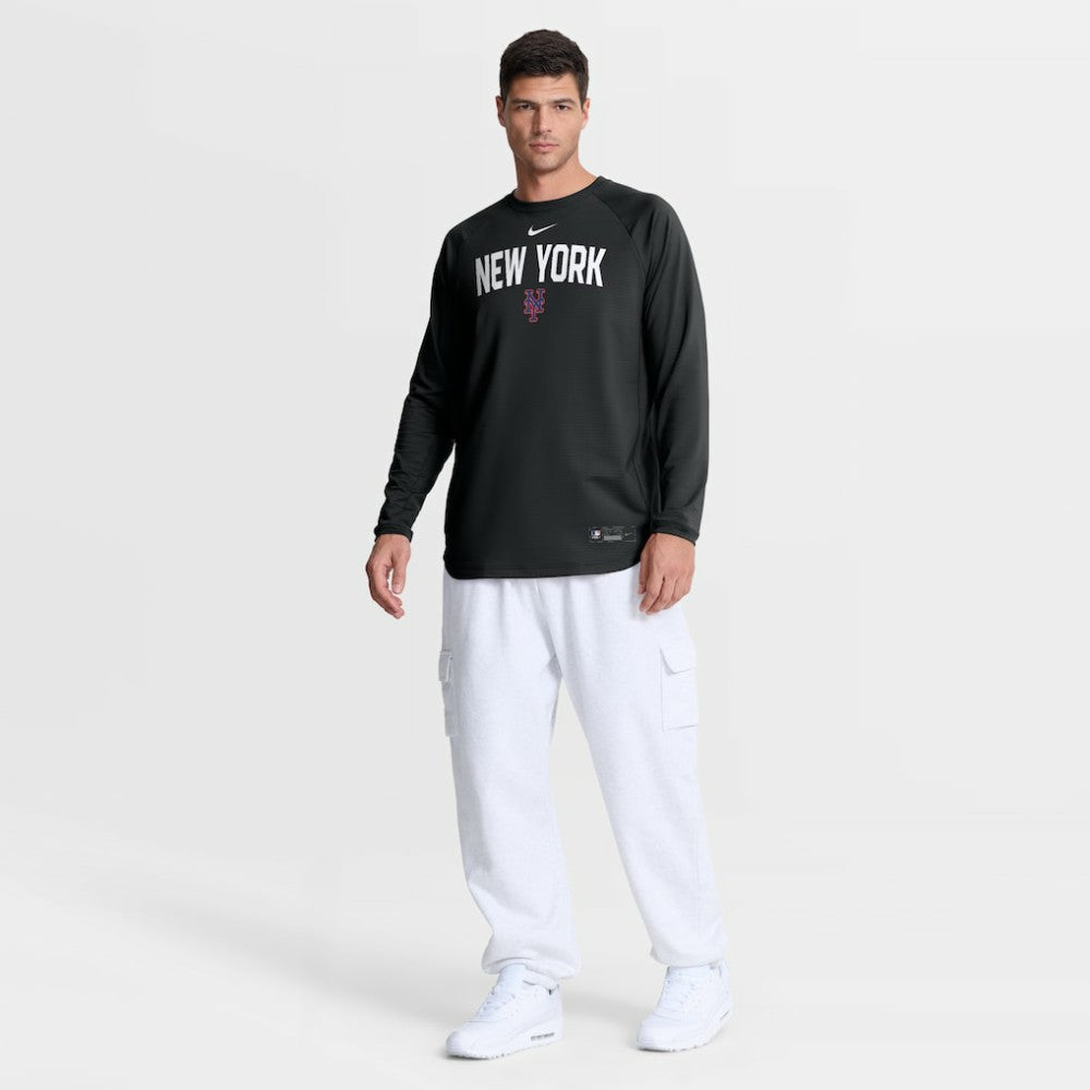 MLB New York Mets Nike Authentic Collection Raglan Dri-FIT Sweatshirt
