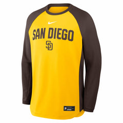 MLB San Diego Padres Nike Authentic Collection Raglan Dri-FIT Sweatshirt