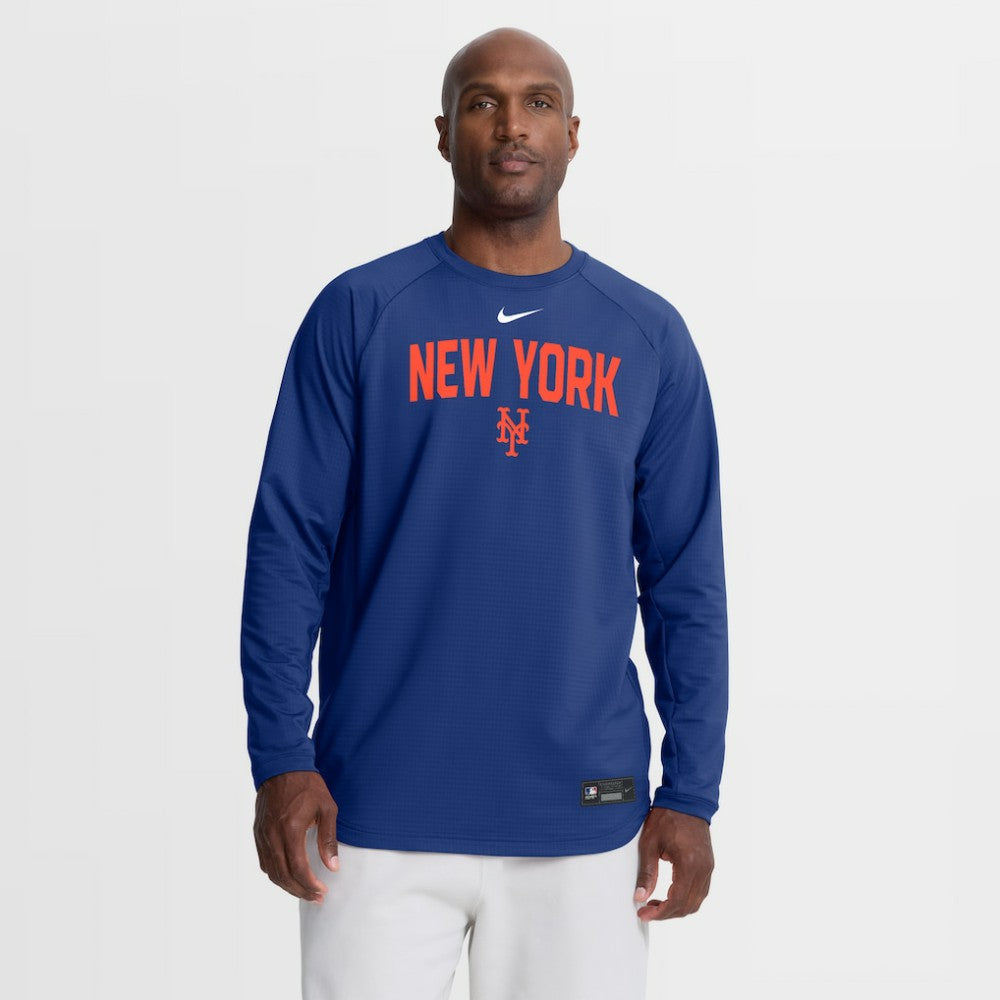 MLB New York Mets Nike Authentic Collection Raglan Dri-FIT Sweatshirt
