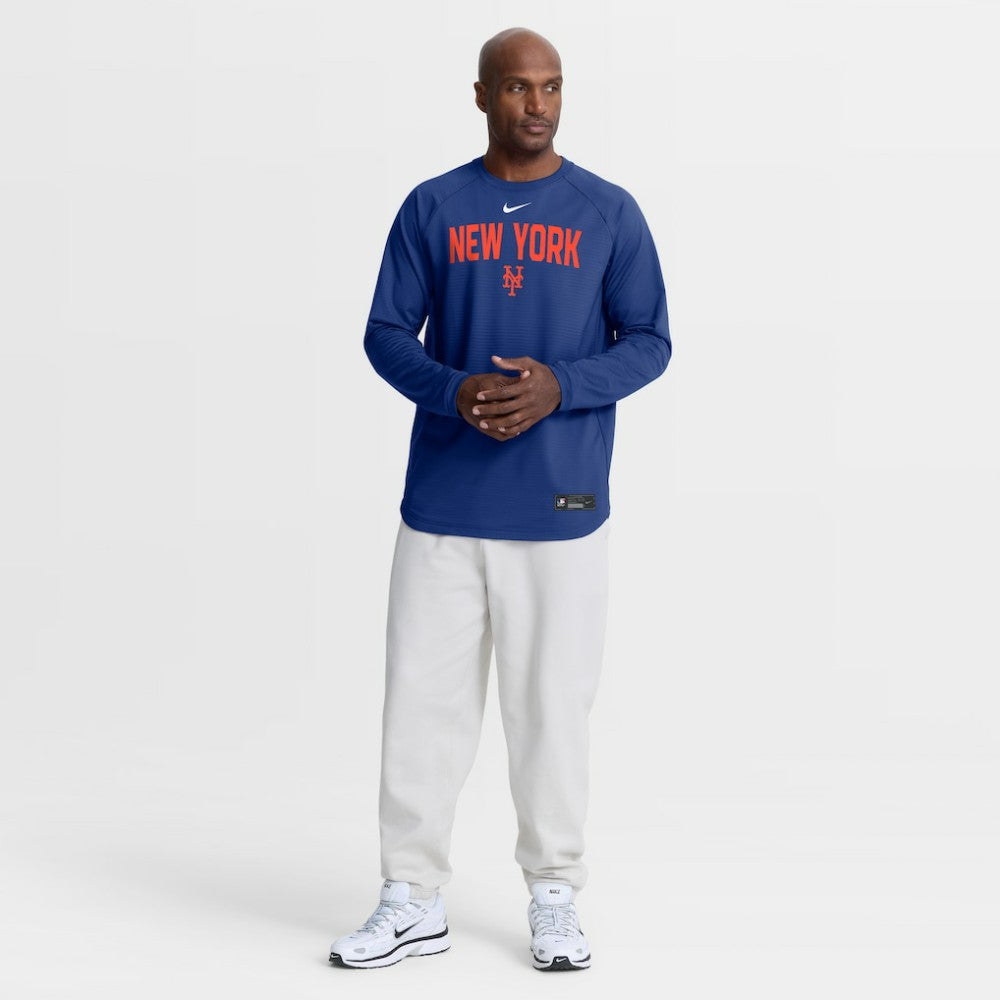 MLB New York Mets Nike Authentic Collection Raglan Dri-FIT Sweatshirt