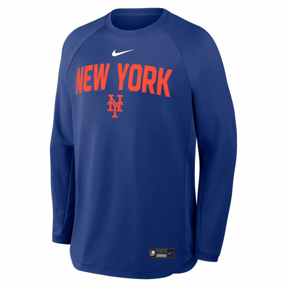 MLB New York Mets Nike Authentic Collection Raglan Dri-FIT Sweatshirt