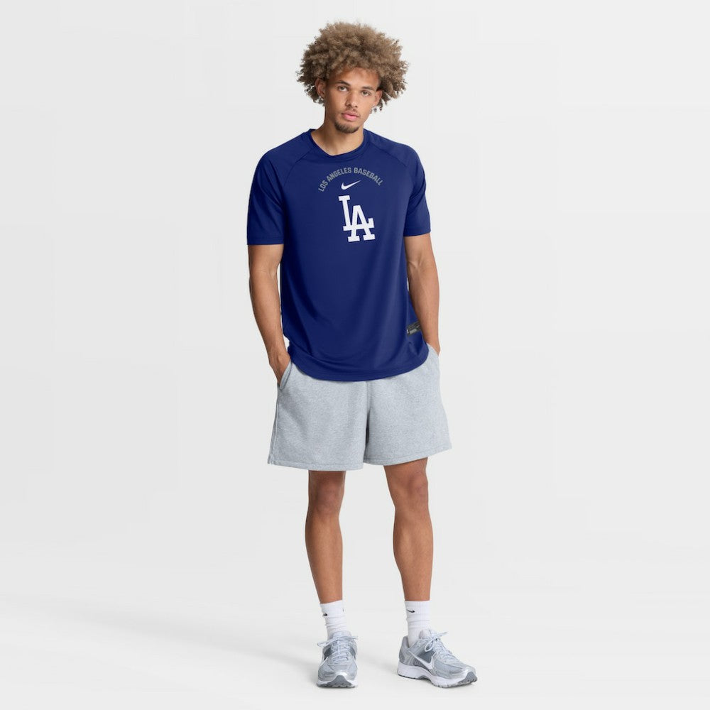 MLB Los Angeles Dodgers Nike Authentic Collection Batting Practice Pre-Game Raglan Dri-FIT Top