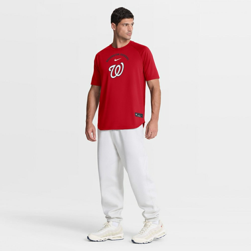 MLB Washington Nationals Nike Authentic Collection Batting Practice Pre-Game Raglan Dri-FIT Top