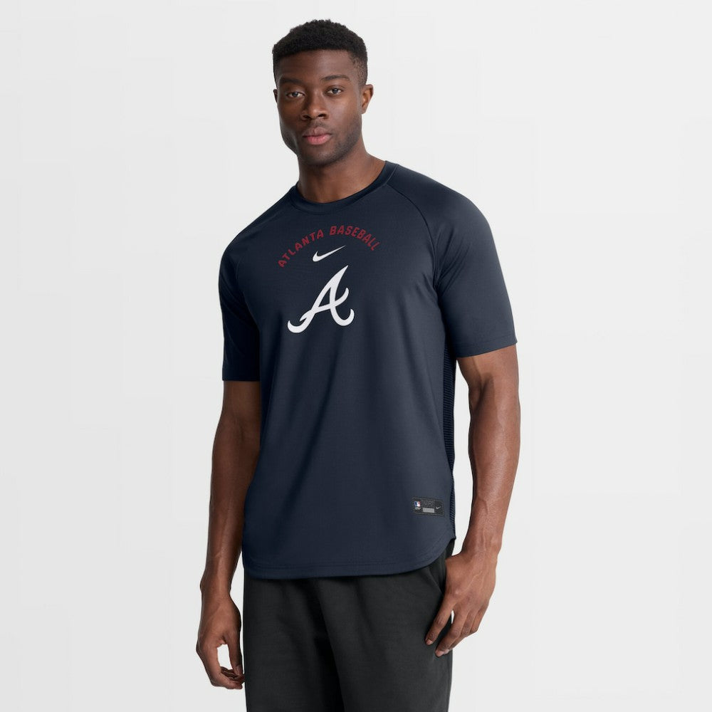 MLB Atlanta Braves Nike Authentic Collection Batting Practice Pre-Game Raglan Dri-FIT Top