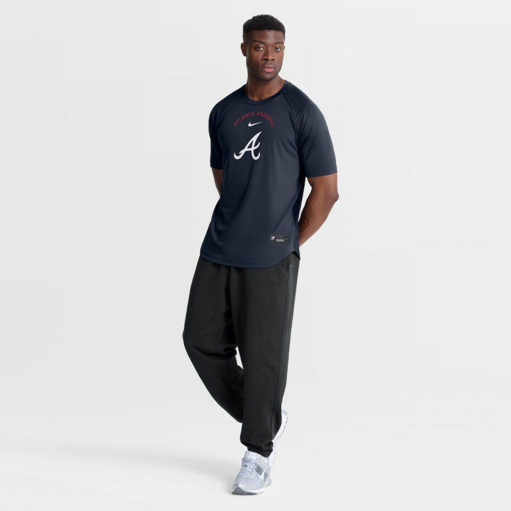 MLB Atlanta Braves Nike Authentic Collection Batting Practice Pre-Game Raglan Dri-FIT Top