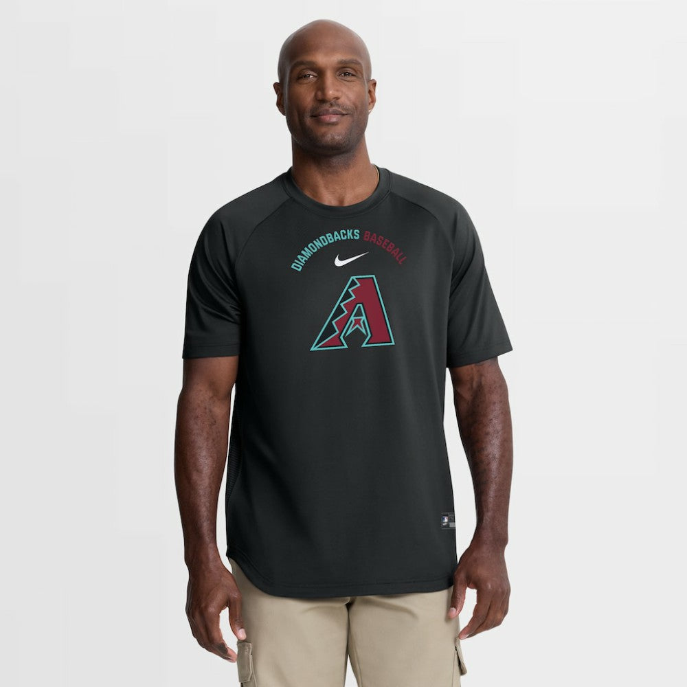 MLB Arizona Diamondbacks Nike Authentic Collection Batting Practice Pre-Game Raglan Dri-FIT Top