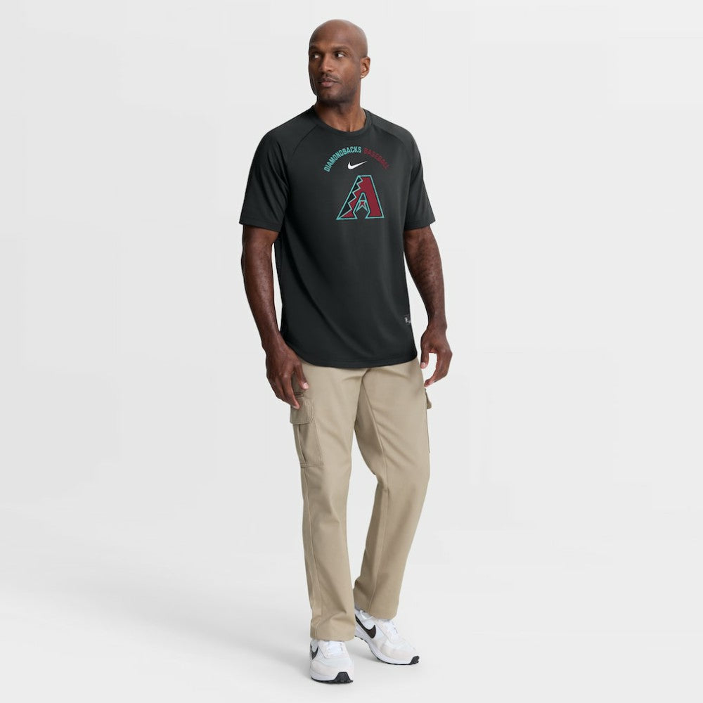 MLB Arizona Diamondbacks Nike Authentic Collection Batting Practice Pre-Game Raglan Dri-FIT Top