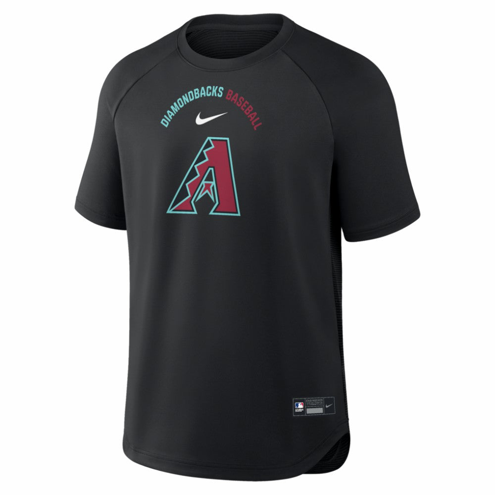 MLB Arizona Diamondbacks Nike Authentic Collection Batting Practice Pre-Game Raglan Dri-FIT Top