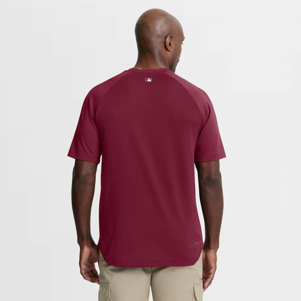 MLB Philadelphia Phillies Nike Authentic Collection Batting Practice Pre-Game Raglan Dri-FIT Top