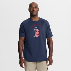 MLB Boston Red Sox Nike Authentic Collection Batting Practice Pre-Game Raglan Dri-FIT Top