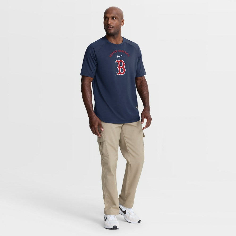 MLB Boston Red Sox Nike Authentic Collection Batting Practice Pre-Game Raglan Dri-FIT Top
