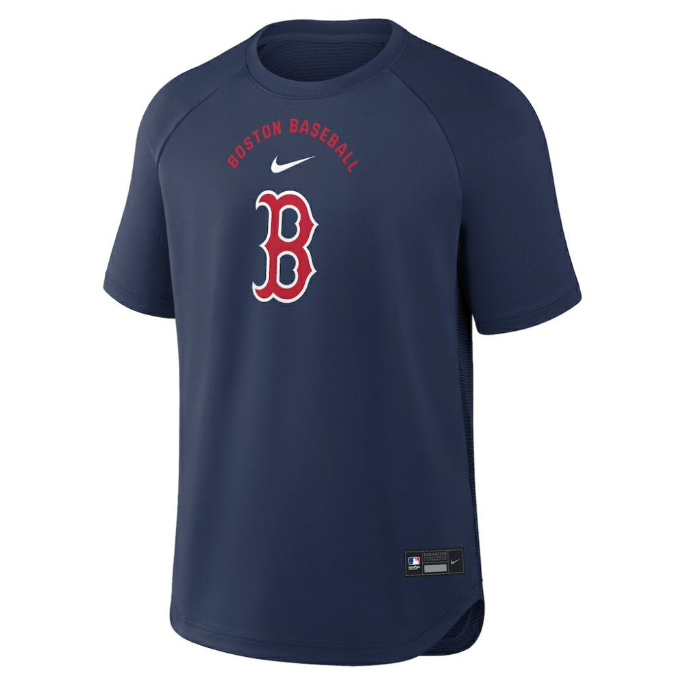MLB Boston Red Sox Nike Authentic Collection Batting Practice Pre-Game Raglan Dri-FIT Top