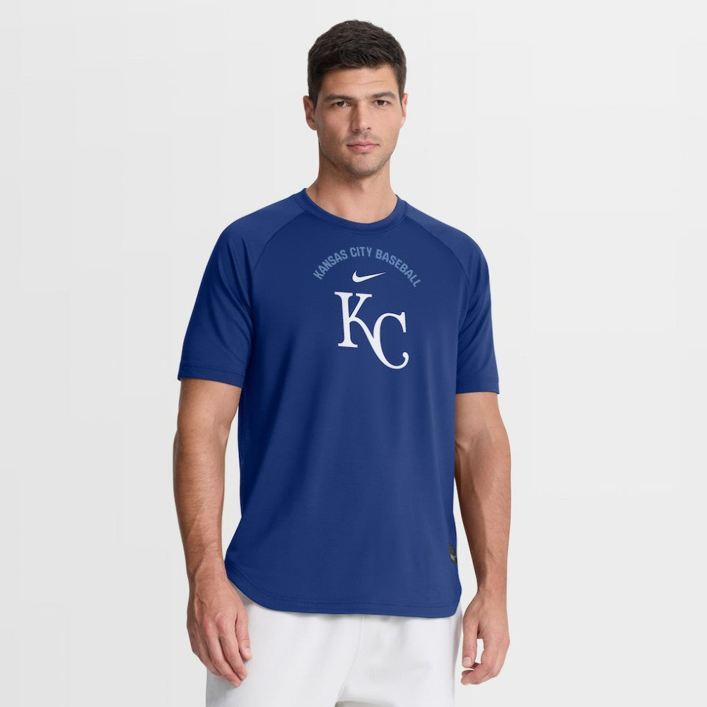 MLB Kansas City Royals Nike Authentic Collection Batting Practice Pre-Game Raglan Dri-FIT Top