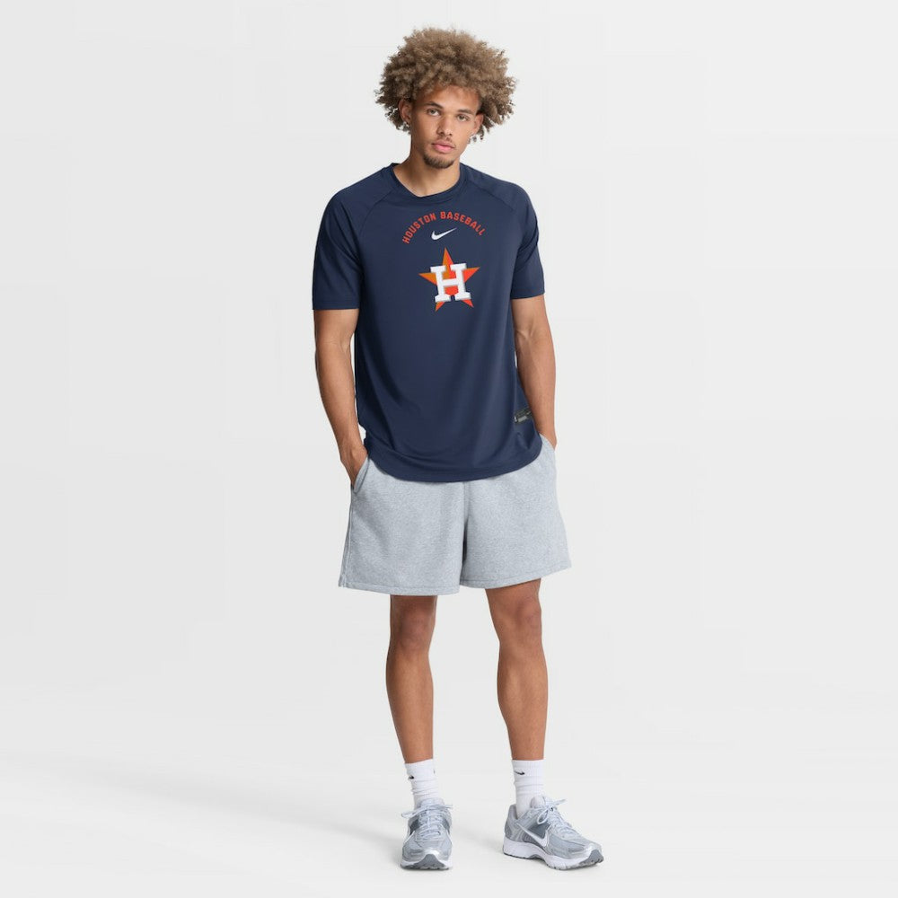 MLB Houston Astros Nike Authentic Collection Batting Practice Pre-Game Raglan Dri-FIT Top