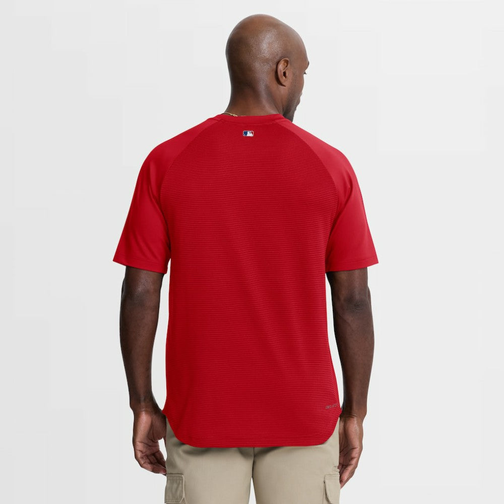 MLB Philadelphia Phillies Nike Authentic Collection Batting Practice Pre-Game Raglan Dri-FIT Top