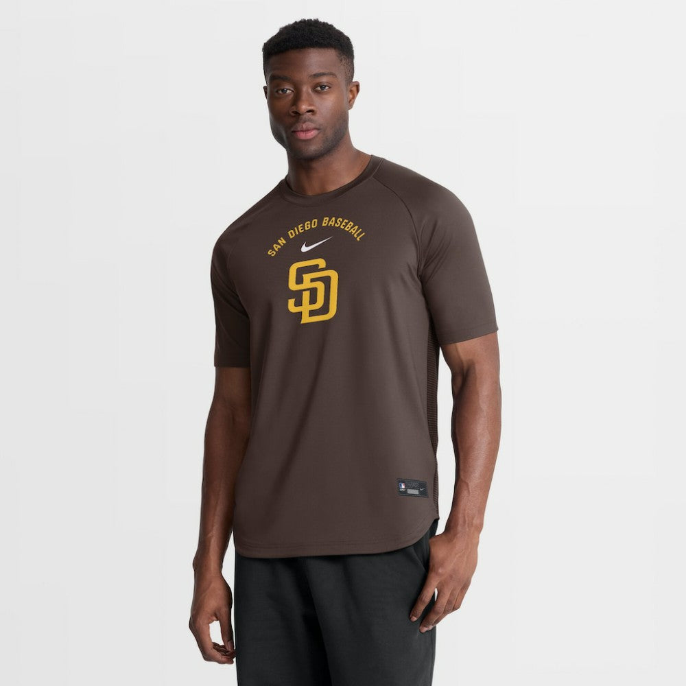 MLB San Diego Padres Nike Authentic Collection Batting Practice Pre-Game Raglan Dri-FIT Top