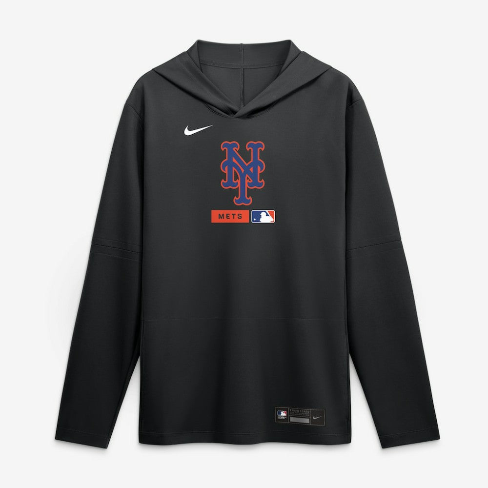MLB New York Mets Nike Authentic Collection Dri-FIT Long Sleeve Hooded T-Shirt