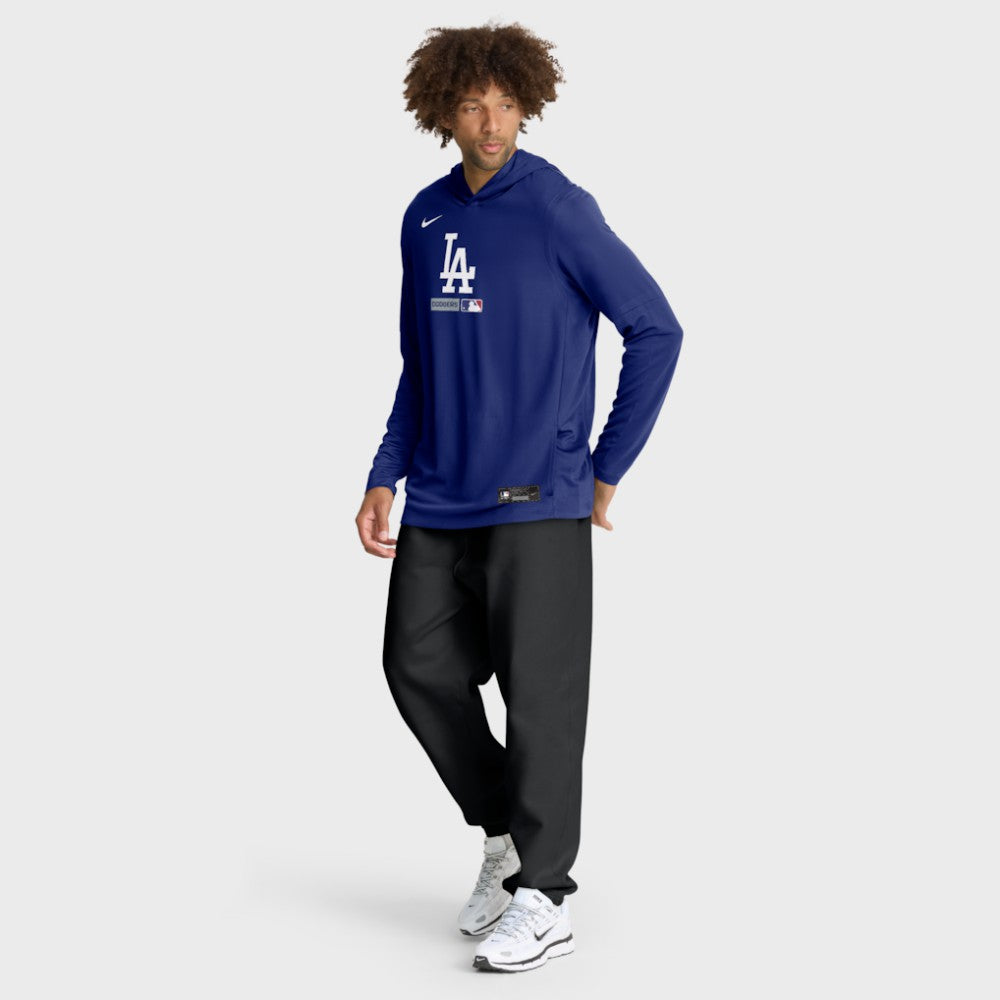 MLB Los Angeles Dodgers Nike Authentic Collection Dri-FIT Long Sleeve Hooded T-Shirt