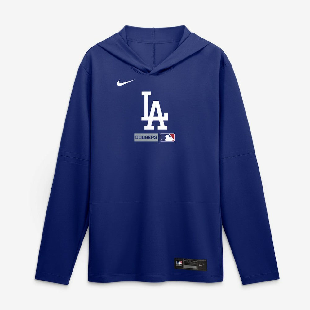 MLB Los Angeles Dodgers Nike Authentic Collection Dri-FIT Long Sleeve Hooded T-Shirt