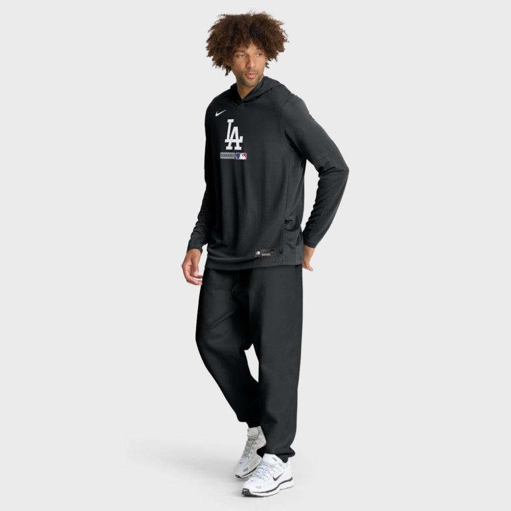 MLB Los Angeles Dodgers Nike Authentic Collection Dri-FIT Long Sleeve Hooded T-Shirt