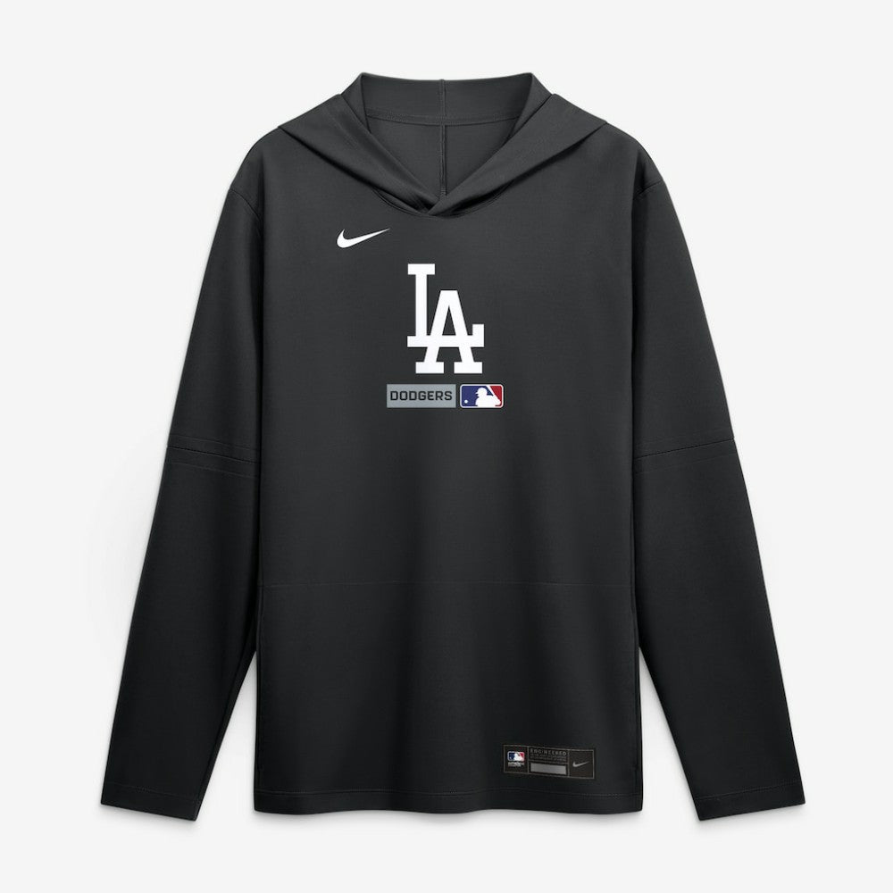 MLB Los Angeles Dodgers Nike Authentic Collection Dri-FIT Long Sleeve Hooded T-Shirt