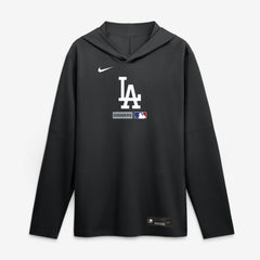 MLB Los Angeles Dodgers Nike Authentic Collection Dri-FIT Long Sleeve Hooded T-Shirt
